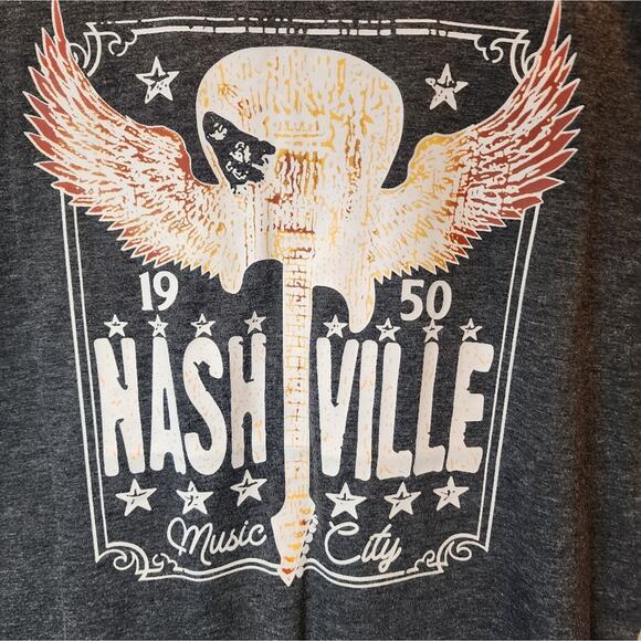 Neashville Music City Grey T-Shirt M - Picture 3 of 6